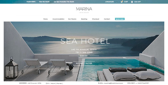 download Resort Hotel WordPress null Theme دانلود قالب برای هتل رزرو هتل | آنلاین | قالب وردپرس رایگان